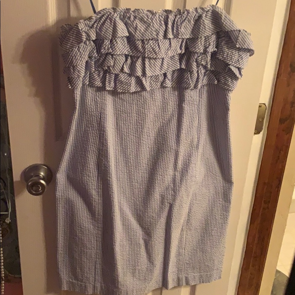 Vineyard Vines 🐳 Strapless Seersucker Dress